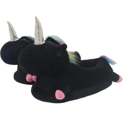 Chaussons Licorne Noire