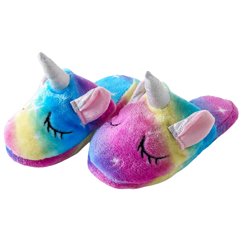 Pantoufles Licorne Multicolore