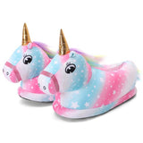 Pantoufles Licorne Arc-en-ciel