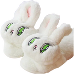 chaussons lapin blanc