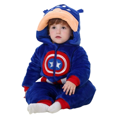 combinaison bébé captain america