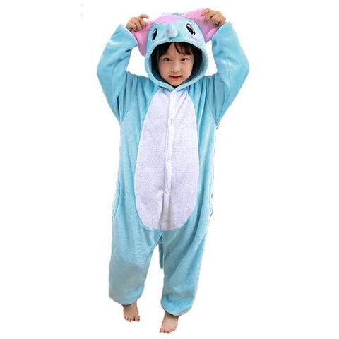 kigurumi éléphant bleu bébé