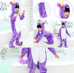 combinaison licorne violette enfant