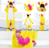 combinaison licorne jaune enfant