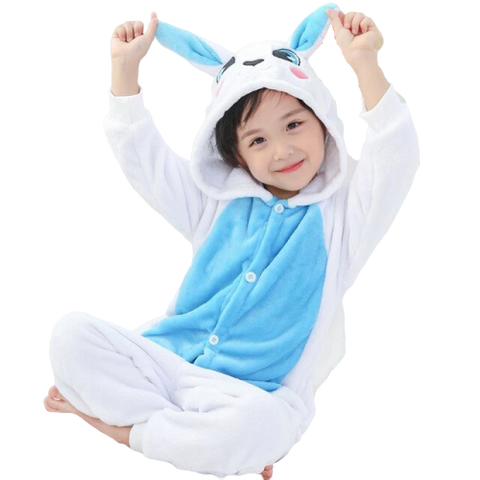 pyjama lapin bleu enfant