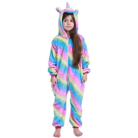 Pijama Unicornio Arcoíris Niña